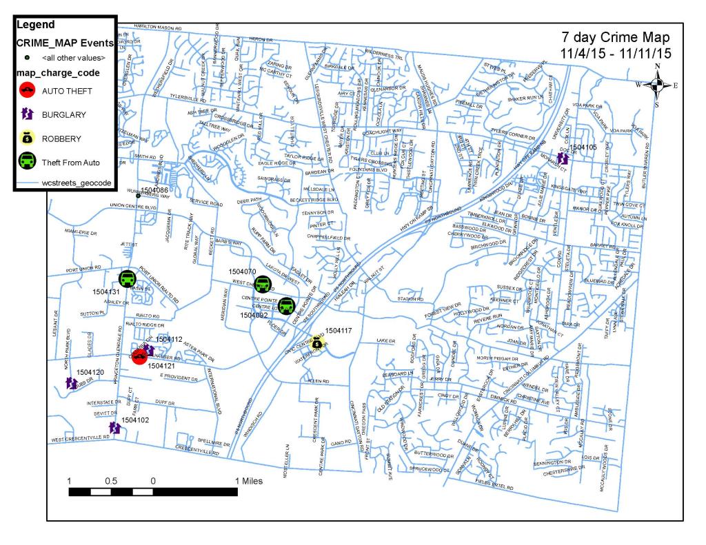 7 DAY CRIME MAP