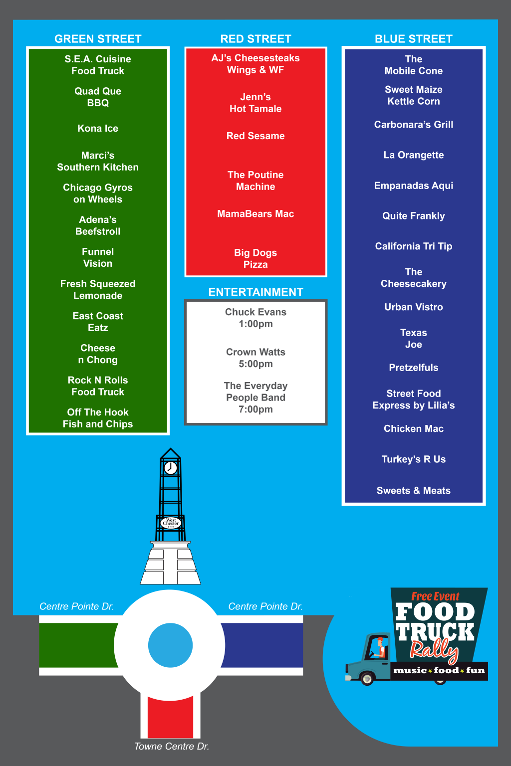 Union Centre Food Truck Rally Menu 2021